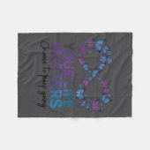 Je leven Kies om door te gaan Zelfmoordpreventie Fleece Deken (Voorkant (Horizontaal))