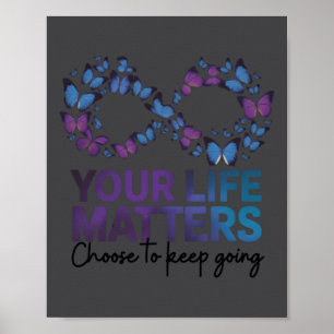 Je leven Kiezen om door te gaan Zelfmoordpreventie Poster