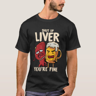 Je Levert Fin is Drinken Bier Alcohol Meme Grap  T-shirt