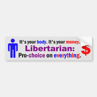 Je lichaam je geld bumpersticker
