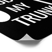 Je lichaam mijn kofferbak grappig voor mannen vrou poster (Hoek)