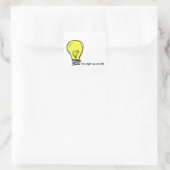 Je licht mijn levenssticker op vierkante sticker (Tas)