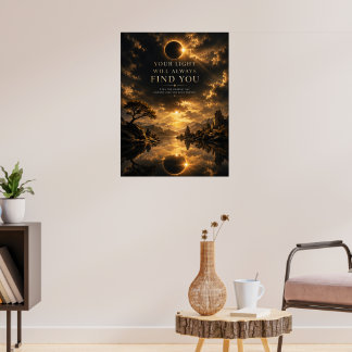 Je Licht Zal Je Altijd Vinden Inspirerend Poster
