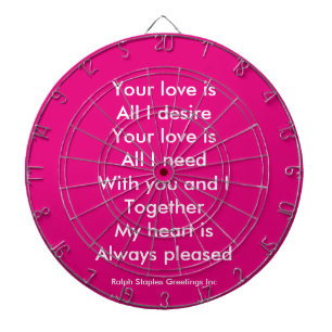 Je liefde dartbord