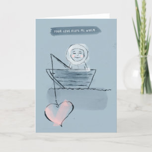 Je liefde houdt me warm Eskimo Kaart