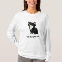Je liegt, ik kijk scheef Grappige Tuxedo Kat Citaa