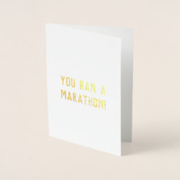 Je liep een marathon gefeliciteerd succes kaart