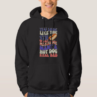 Je Lijkt Op 4 Juli Maakt Me Eten Een Hotdog Hoodie