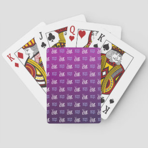 Je Logo 2 Geüploade Afbeeldingen of Bedrijfslogo Pokerkaarten