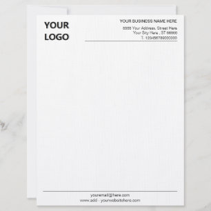 Je Logo Business Addres Kantoor Basic Letterhead Briefhoofd