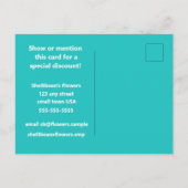 Je Logo Direct Mail We zijn open Adverteren Briefkaart (Achterkant)