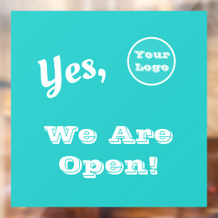 Je Logo Direct Mail We zijn open Adverteren Raamsticker