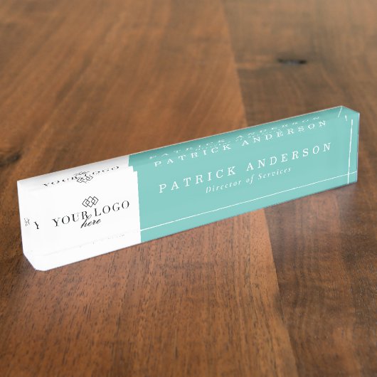 Je Logo hier Modern naamplaat Naambordje (Zijkant)