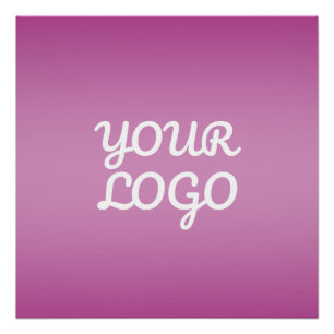Je Logo & Modern Sober Ombre Paars Perfect Poster