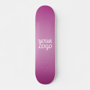 Je Logo & Modern Sober Ombre Paars Skateboard
