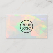 je logo op opal foto visitekaartje (Voorkant)