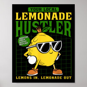 Je Lokale Limonade Hustler Grappige Limoen Stand B Poster