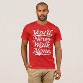 Je Loop nooit alleen YNWA T-shirt (Voorkant volledig)