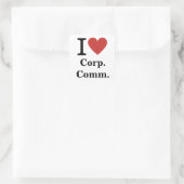 Je ❤️ Love Corp. Comm. AUTOCOLLANT (Sac)