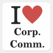 Je ❤️ Love Corp. Comm. AUTOCOLLANT (Devant)