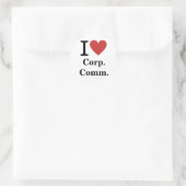 Je ❤️ Love Corp. Comm. AUTOCOLLANT (Sac)