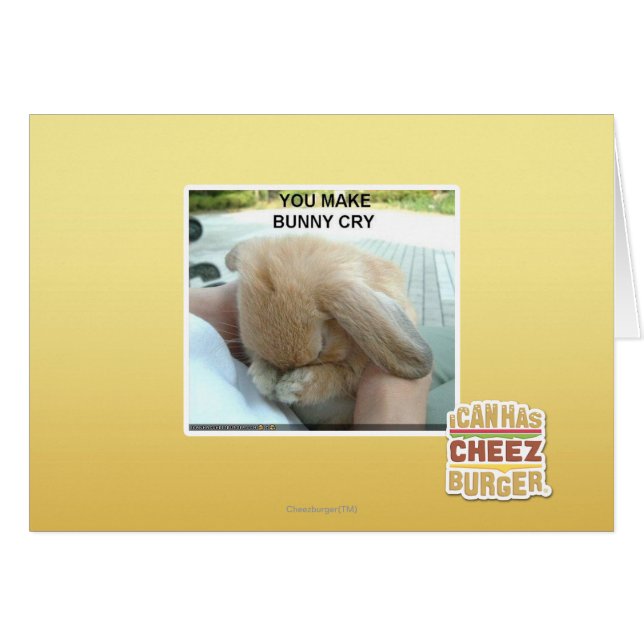 Je maakt bunny huilen (Voorkant Horizontaal)