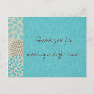 Je maakt een verschil briefkaart