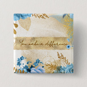 Je maakt een verschil vierkante button 5,1 cm