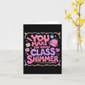 Je maakt het hele CL Shimmer Schattigee schoolcade Kaart (Gele Bloem)