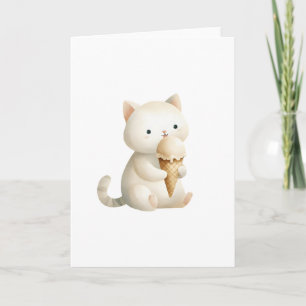 Je maakt het leven zoeter Ice Cream Cone Cat Kaart