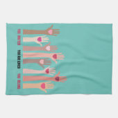 Je maakt iets uit en je bent een geliefde bevallin theedoek (Horizontaal)