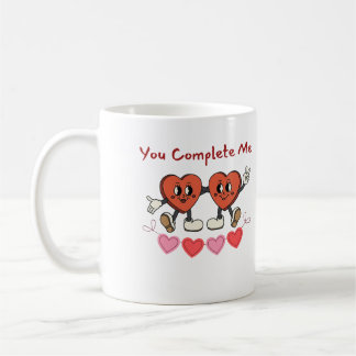 Je maakt me compleet, Happy Hearts op een Koffiemok