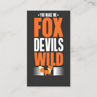 Je maakt me Foxdevils wild Engels Informatiekaartje