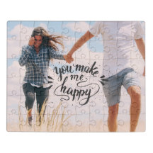 Je maakt me gelukkig | Aangepaste foto-puzzel