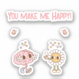 Je maakt me gelukkig! Happy Brain Sticker