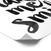 Je maakt me glimlachen poster (Hoek)