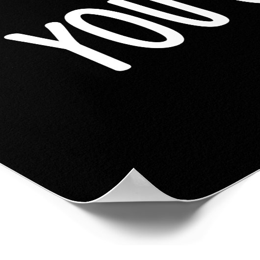 Je maakt me grappig als artiest Pun Dark BG Poster (Hoek)