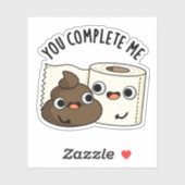 Je maakt me grappig als je het papier van Toilet P Sticker (Vel)