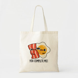 Je maakt me grappig, Bacon Egg Pun Tote Bag