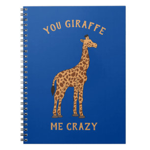 Je maakt me helemaal gek, grappige dierentuin safa notitieboek