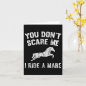 Je maakt me niet bang, ik rij op een merrie, een v kaart (Gele Bloem)