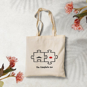 Je maakt me Puzzle Pieces Canvas tas