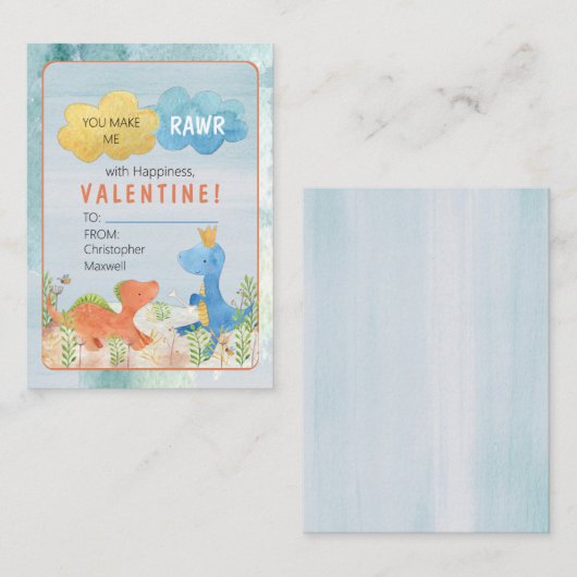 Je maakt me ruw met geluk Valentijnsdag Notitiekaartje (Voorkant / Achterkant)