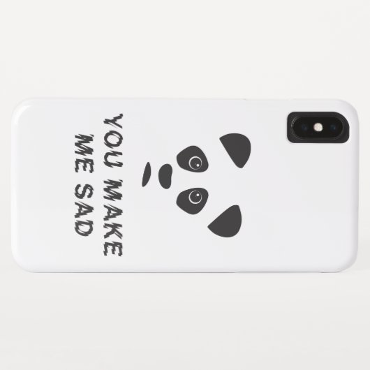 Je maakt me verdrietig. Sad panda. Case-Mate iPhone Case (Achterkant (horizontaal))