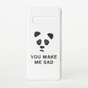 Je maakt me verdrietig. Sad panda. Samsung Galaxy S10 Hoesje