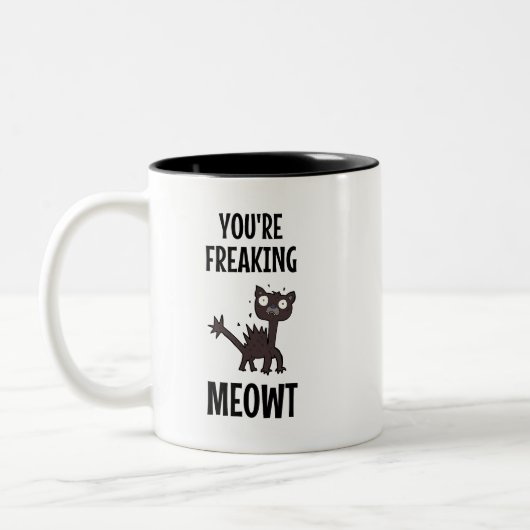 Je maakt Meowt Two-Tone Coffee Mok (Links)
