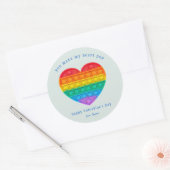 Je maakt mijn hart Pop | Pop Fidget Valentijn Ronde Sticker (Envelop)