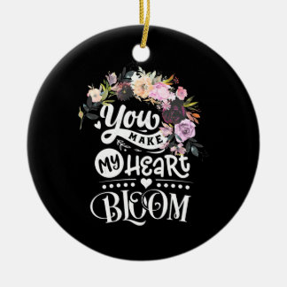 Je maakt mijn hartbloem keramisch ornament