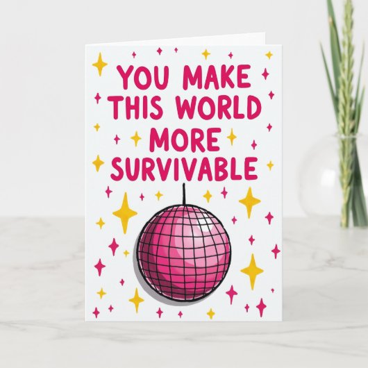 Je maakt mijn wereld overleefbare kaart (Voorkant)