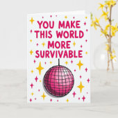 Je maakt mijn wereld overleefbare kaart (Gele Bloem)